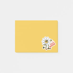 Bleibe seltsame Skateboarding Daisy Post-it Klebezettel