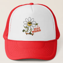 Bleibe seltsame Skateboarding Daisy