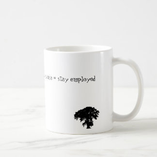 bleibe Sie = bleibe beschäftigt wach Tasse