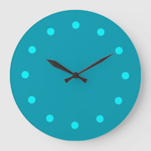 Bleibe Sie coole aquamarine Minimalistische Uhr