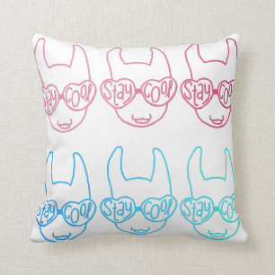 Bleibe Sie coole Lamas Kissen