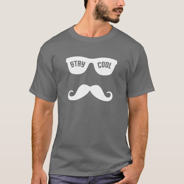 BLEIBE Sie COOLES kundenspezifisches Shirt - (Vorderseite)