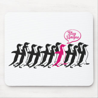 bleibe Sie einzigartig Mousepad