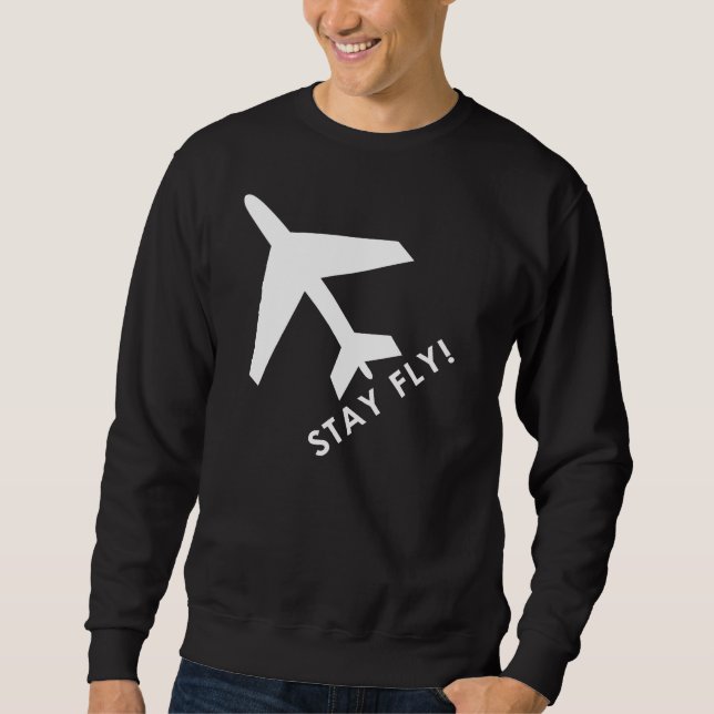 BLEIBE Sie FLIEGE [iSWAG Kleidungs-Gruppe] Sweatshirt (Vorderseite)