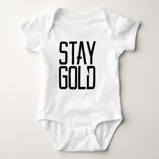 Bleibe Sie Gold Baby Strampler