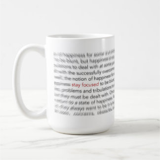 Bleibe Sie - Leben 8D fokussiert Tasse