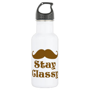 Bleibe Sie noblen Schnurrbart Trinkflasche