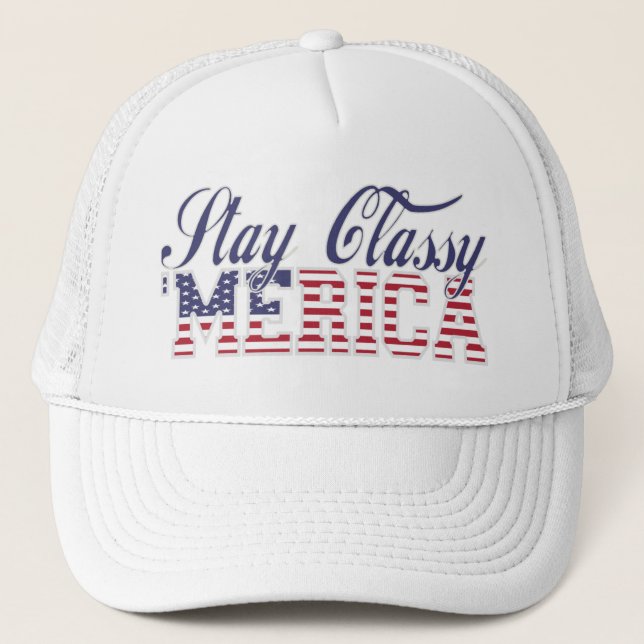 Bleibe Sie nobles 'MERICA Truckerkappe (Vorderseite)