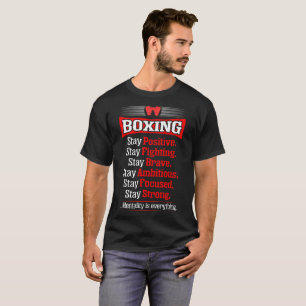 Bleibe Sie positives tapferes ehrgeiziges starkes T-Shirt