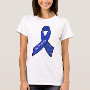 Bleibe Sie starker ME/CFS Krieger-blaues T-Shirt