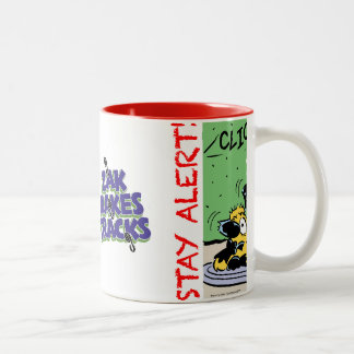 Bleibe Sie wachsam mit einem schlagkräftigen die Zweifarbige Tasse