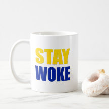 Bleibe Sie weckte Tasse