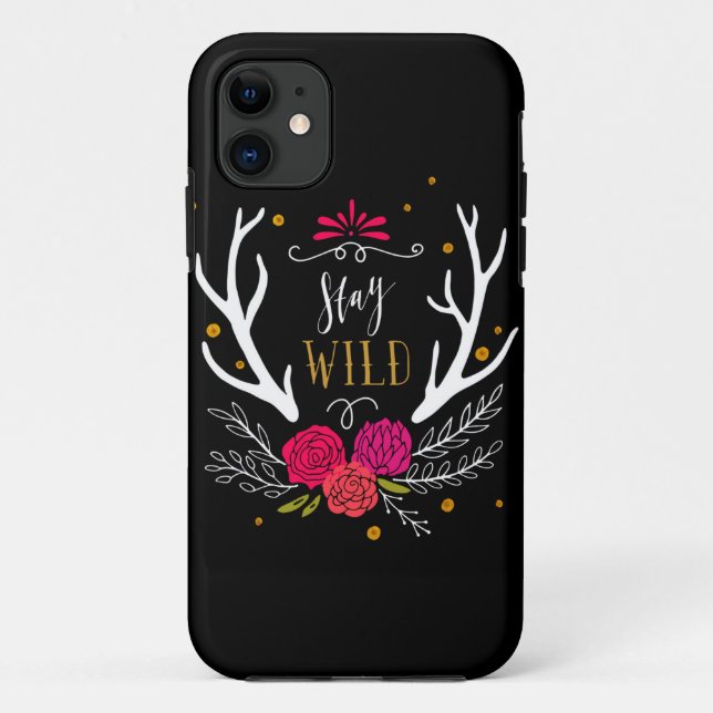 Bleibe Sie wild Case-Mate iPhone Hülle (Rückseite)