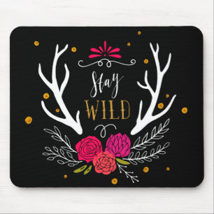 Bleibe Sie wild Mousepad
