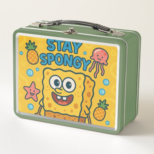 Bleibe Spongy Kids Lunch Bag Metall Brotdose (Vorderseite)