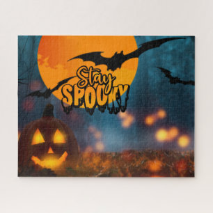 Bleibe Spooky Beängstigend Halloween Night Puzzle