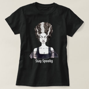 Bleibe Spooky - Braut Frankensteins T-Shirt