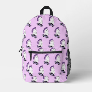 "Bleibe Spooky"-Geist auf einem Skateboard - Cool Bedruckter Rucksack
