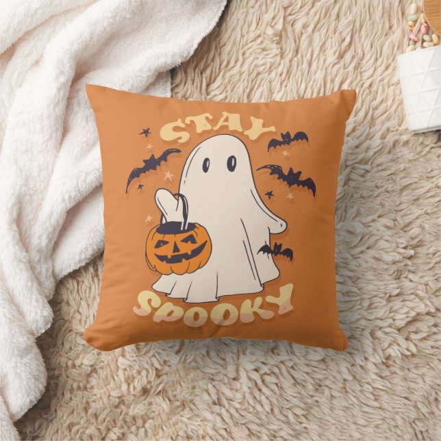 Bleibe Spooky Ghost Kissen (Decke)
