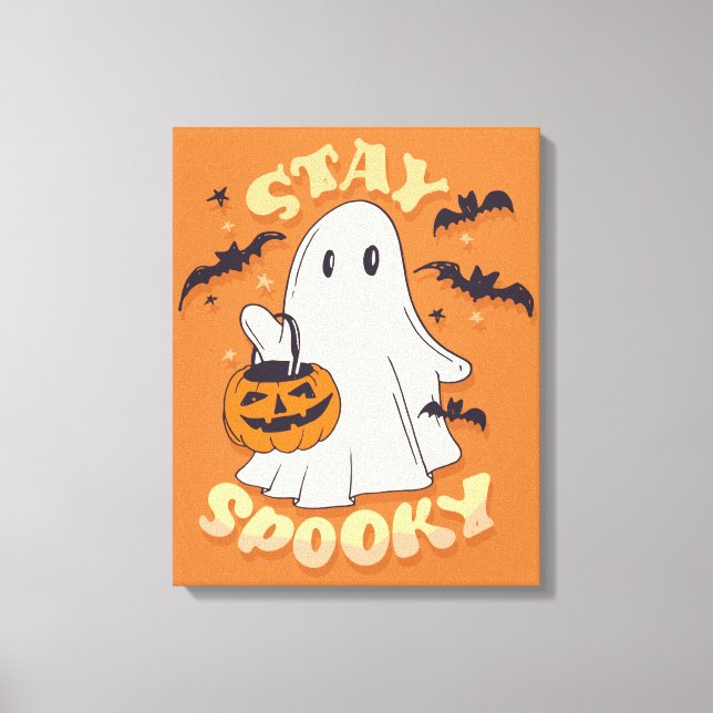 Bleibe Spooky Ghost Leinwanddruck (Vorderseite)