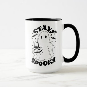 Bleibe Spooky Ghost Tasse