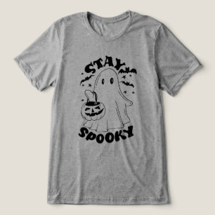 Bleibe Spooky Ghost Tri-Blend Shirt