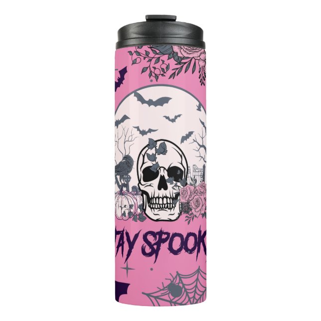 Bleibe Spooky Goth Thermal Tumbler Thermosbecher (Vorderseite)