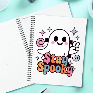 Bleibe Spooky Groovy Ghost Retro Pastel Halloween Planer