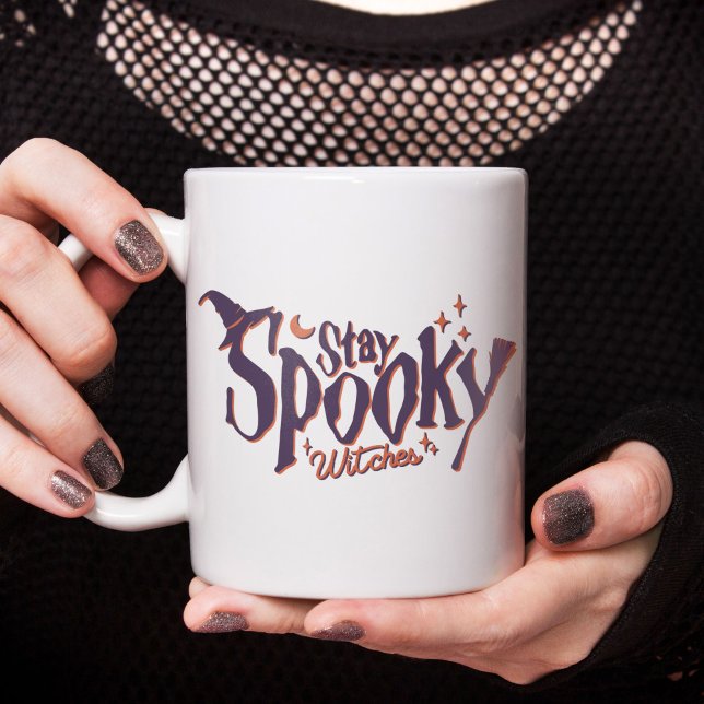 Bleibe Spooky Hexen Hexen Hexenhase Jumbo-Tasse (Stay Spooky Witches Witch Halloween Funny Giant Coffee Mug)