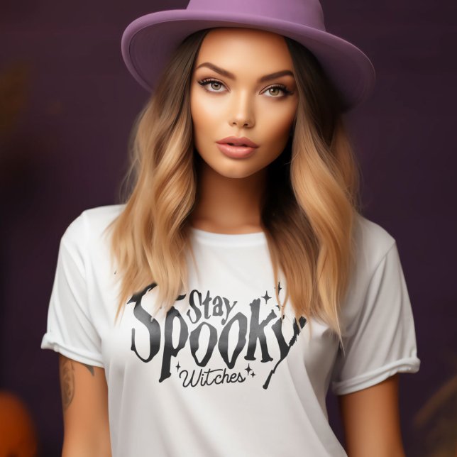 Bleibe Spooky Hexen Hexen Hexenhase T-Shirt (Stay Spooky Witches Witch Halloween Funny T-Shirt)