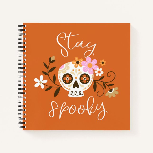 Bleibe Spooky Notizbuch (Vorderseite)