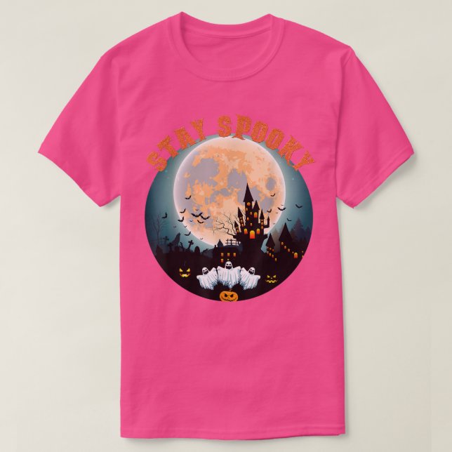 Bleibe Spooky Trick oder Treat Funny Halloween Spo T-Shirt (Design vorne)