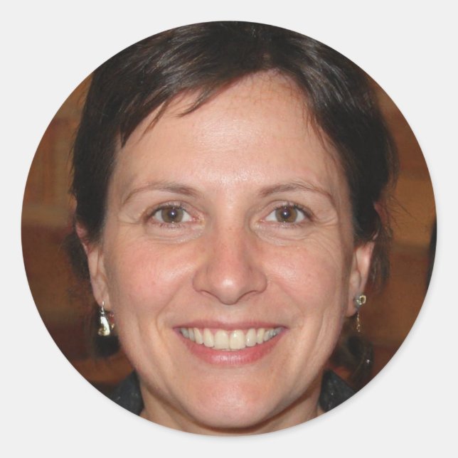 Bleibe stark, Bleibe positiv Runder Aufkleber (Vorderseite)