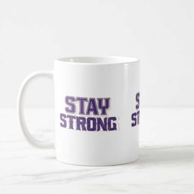 Bleibe starke Kühnheit Kaffeetasse (Links)