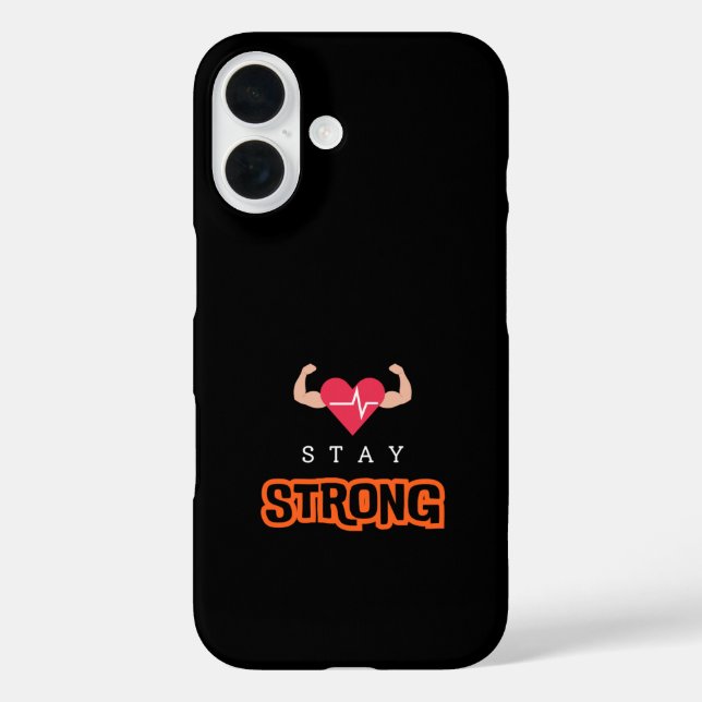 Bleibe Strong Case-Mate iPhone Hülle (Rückseite)