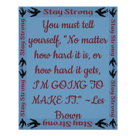 Bleibe Strong Poster