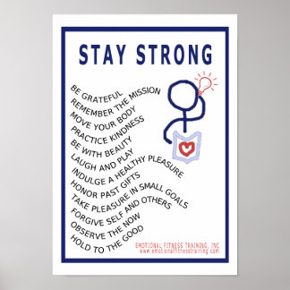Bleibe Strong Poster