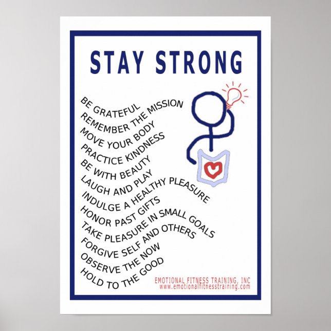 Bleibe Strong Poster (Vorne)