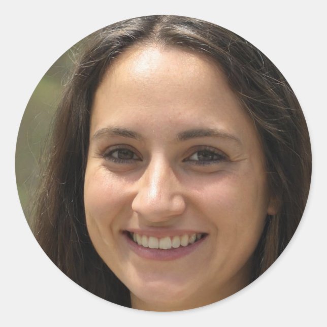 Bleibe Strong Runder Aufkleber (Vorderseite)