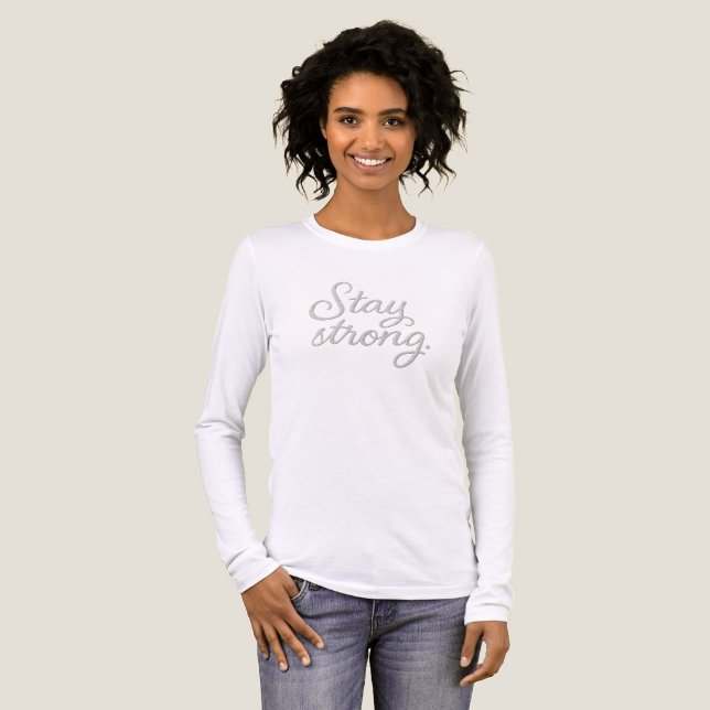 Bleibe Strong Tri-Blend Shirt (Vorderseite voll)