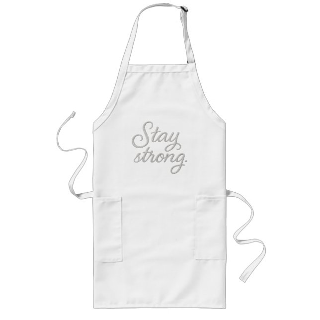 Bleibe Strong Tri-Blend-Shirt Lange Schürze (Vorne)