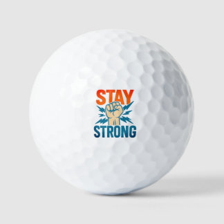 Bleibe Strong - Vintager Faust Power Motivierend D Golfball