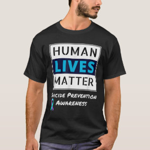 Bleibe Suizidprävention Bewusstsein für das mensch T-Shirt