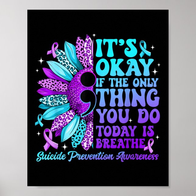 Bleibe Sunflower Suicide Prevention Awareness Week Poster (Vorne)