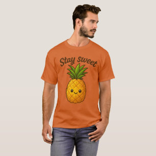 Bleibe Sweet - Niedliche Ananas T-Shirt