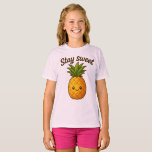 Bleibe Sweet - Niedliche Ananas T-Shirt