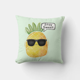 Bleibe Sweet Pineapa Cartoon Spaß Kissen