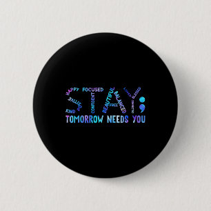 Bleibe Tomorrow braucht Suizidprävention Awarene Button