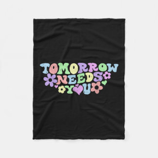 Bleibe Tomorrow braucht Suizidprävention Awarene Fleecedecke