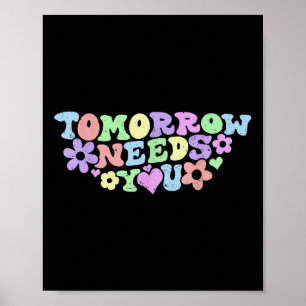Bleibe Tomorrow braucht Suizidprävention Awarene Poster